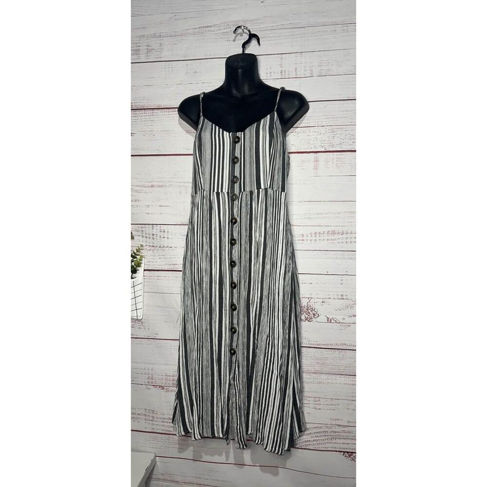 Hyped Unicorn Striped Boutique Midi Dress Women’s Medium